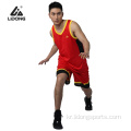 100%폴리 에스테르 농구 유니폼 맞춤형 농구 착용